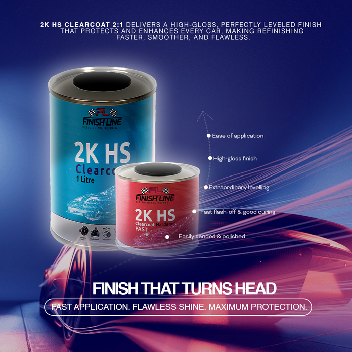 Finish Line 2K HS Clearcoat 1.5 Litre Kit