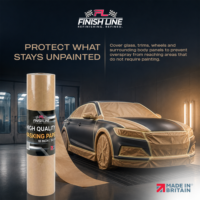 Brown Masking Paper 18 Inch x 180m – Automotive Paint Protection