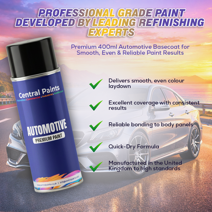 Central Paints Basecoat Aerosol To Registration Number
