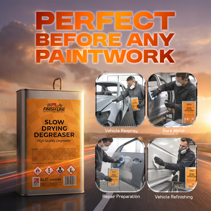 Slow Drying Degreaser 5 Litre, Anti-static, Non-silicone, Slow Evaporation - Finish Line