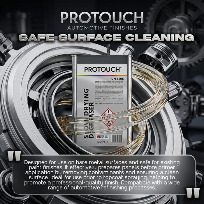 Slow Drying Degreaser 5 Litre, Anti-static, Non-silicone, Slow Evaporation - Protouch