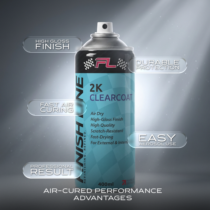 Finish Line 2K Clearcoat Aerosol 400ml