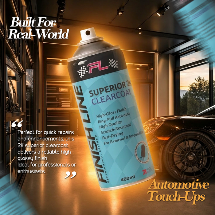 Finish Line Superior 2K Clearcoat Aerosol 400ml