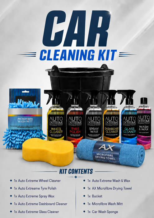Auto Extreme 10 Piece Car Valeting Kit – Complete Car Cleaning Set