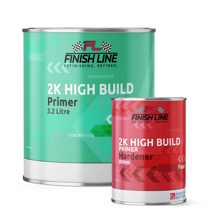 Finish Line 2K High Build Grey Primer 4 Litre Kit