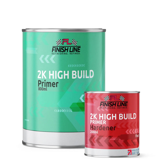 Finish Line 2K High Build Grey Primer 1 Litre Kit